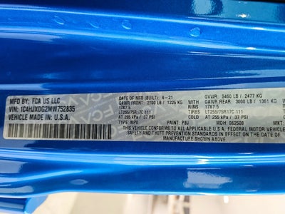 2021 Jeep Wrangler Willys Sport 4x4