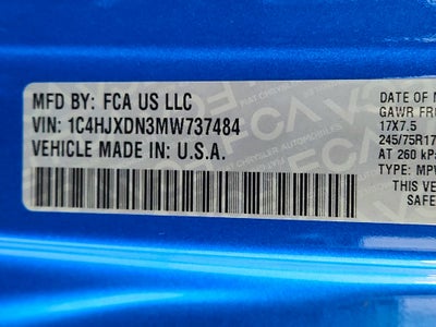 2021 Jeep Wrangler Sport S 4x4