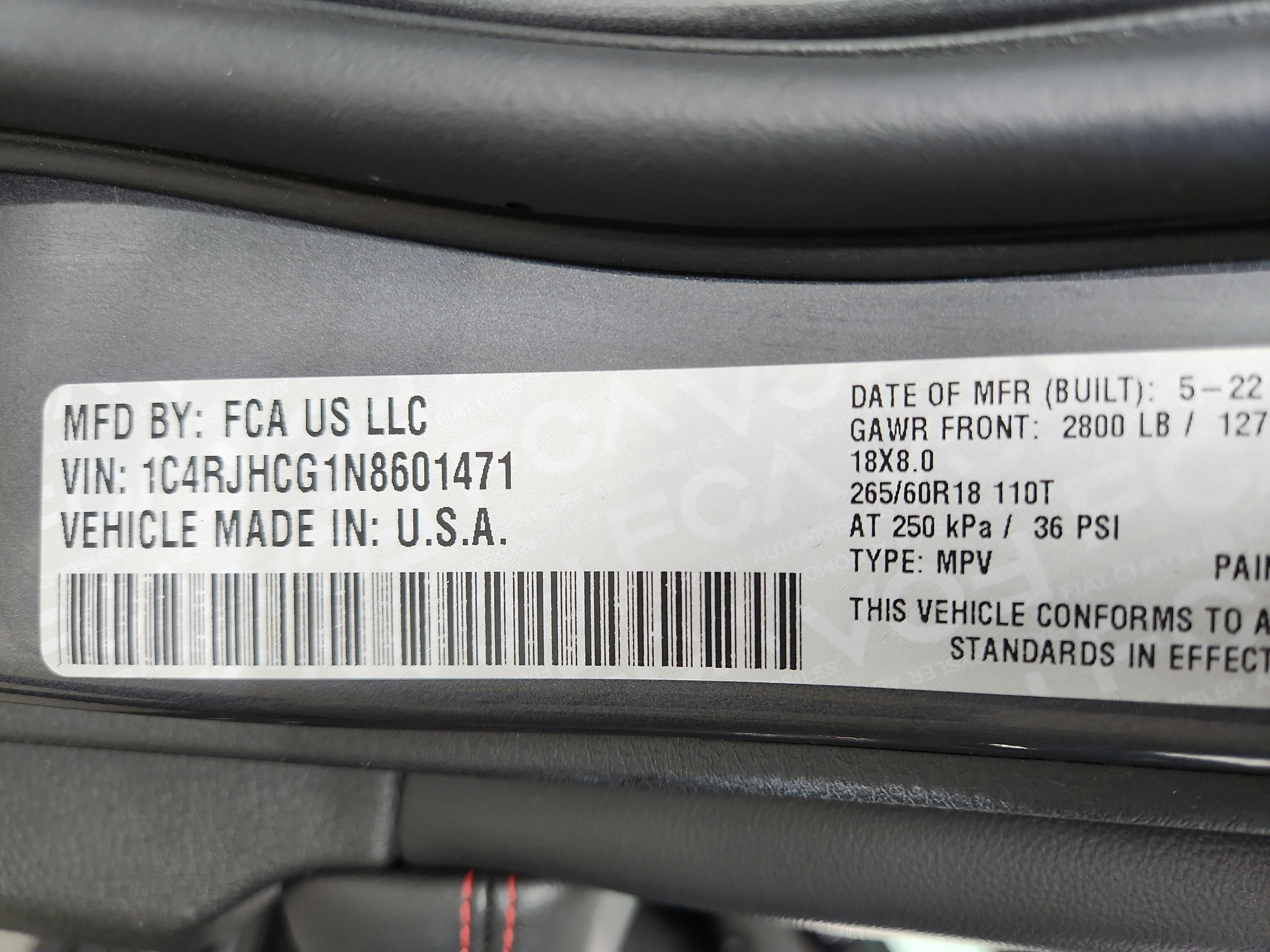 2022 Jeep Grand Cherokee Trailhawk 4x4
