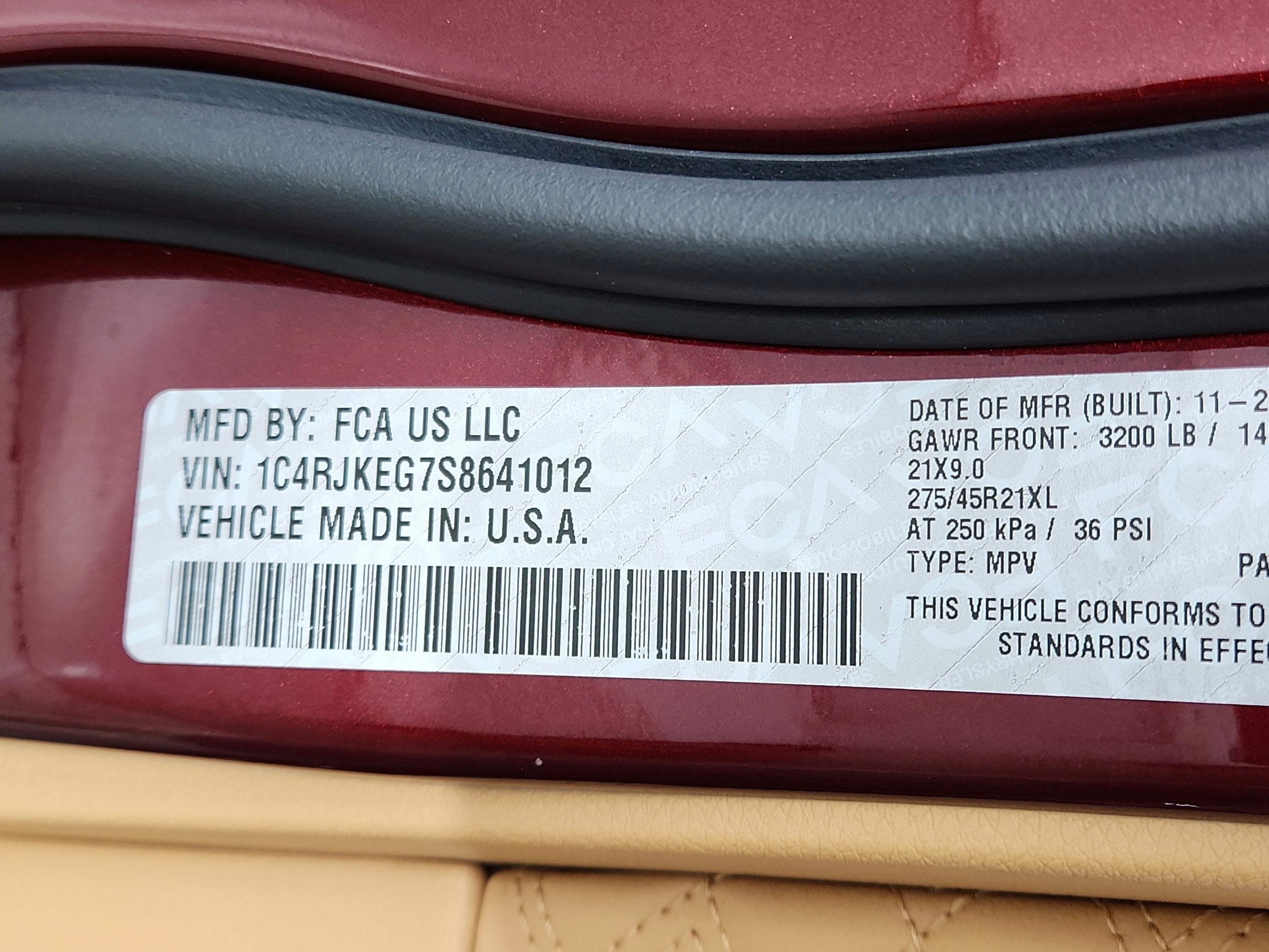 2025 Jeep Grand Cherokee L Summit Reserve 4x4