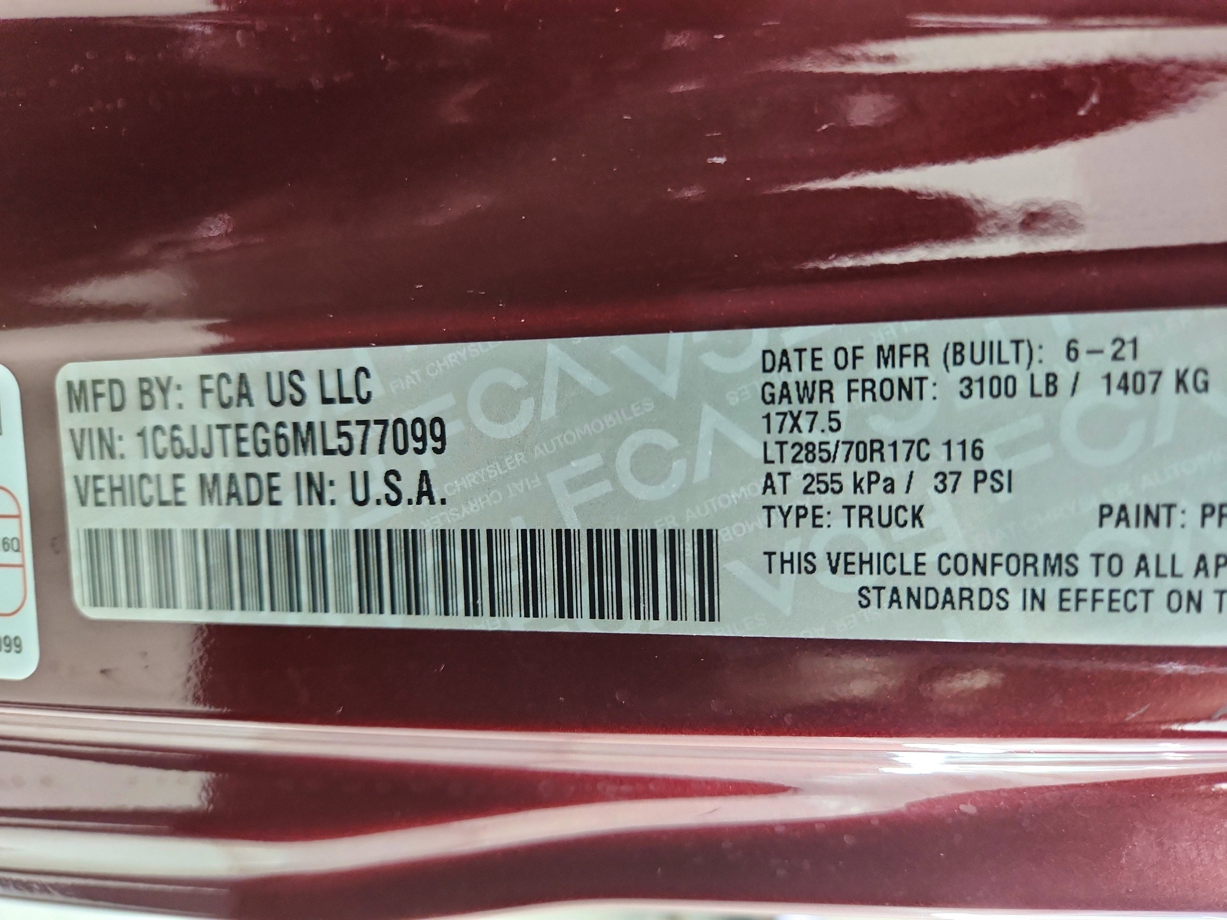 2021 Jeep Gladiator Mojave 4X4