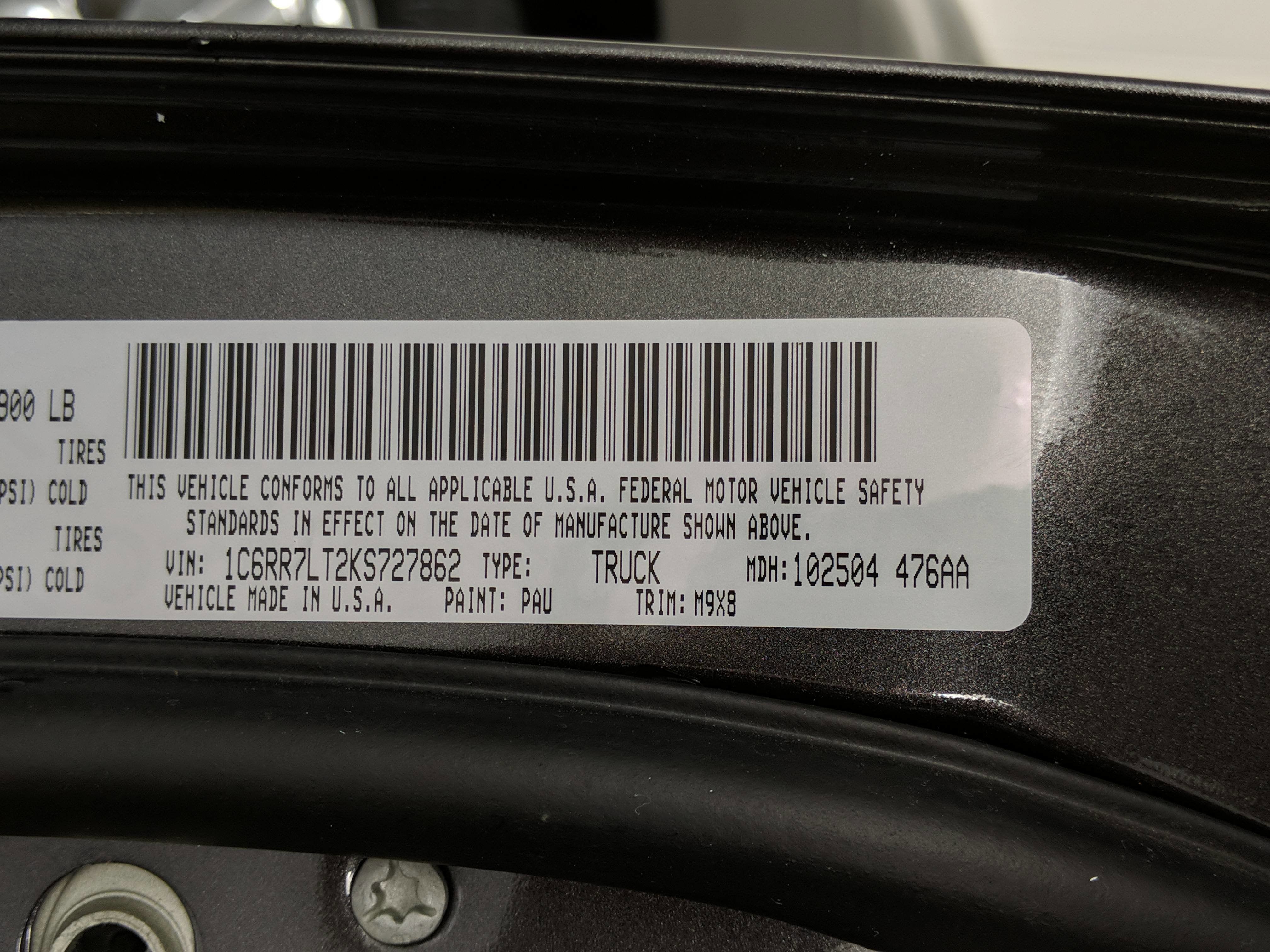 2019 RAM 1500 Classic Big Horn Crew Cab 4x4 5'7' Box