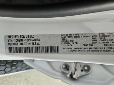 2023 RAM 1500 Lone Star Crew Cab 4x4 5'7' Box