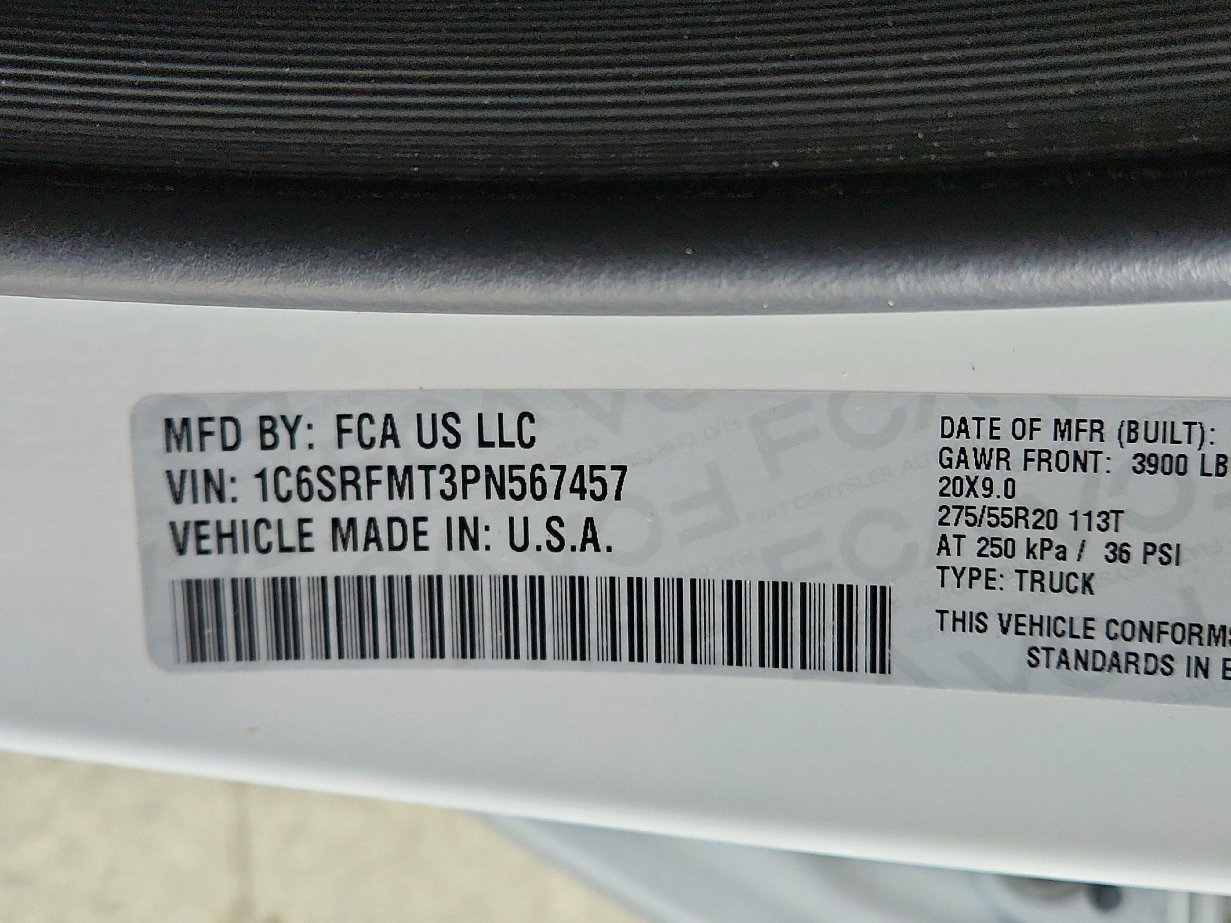 2023 RAM 1500 Big Horn Crew Cab 4x4 6'4' Box