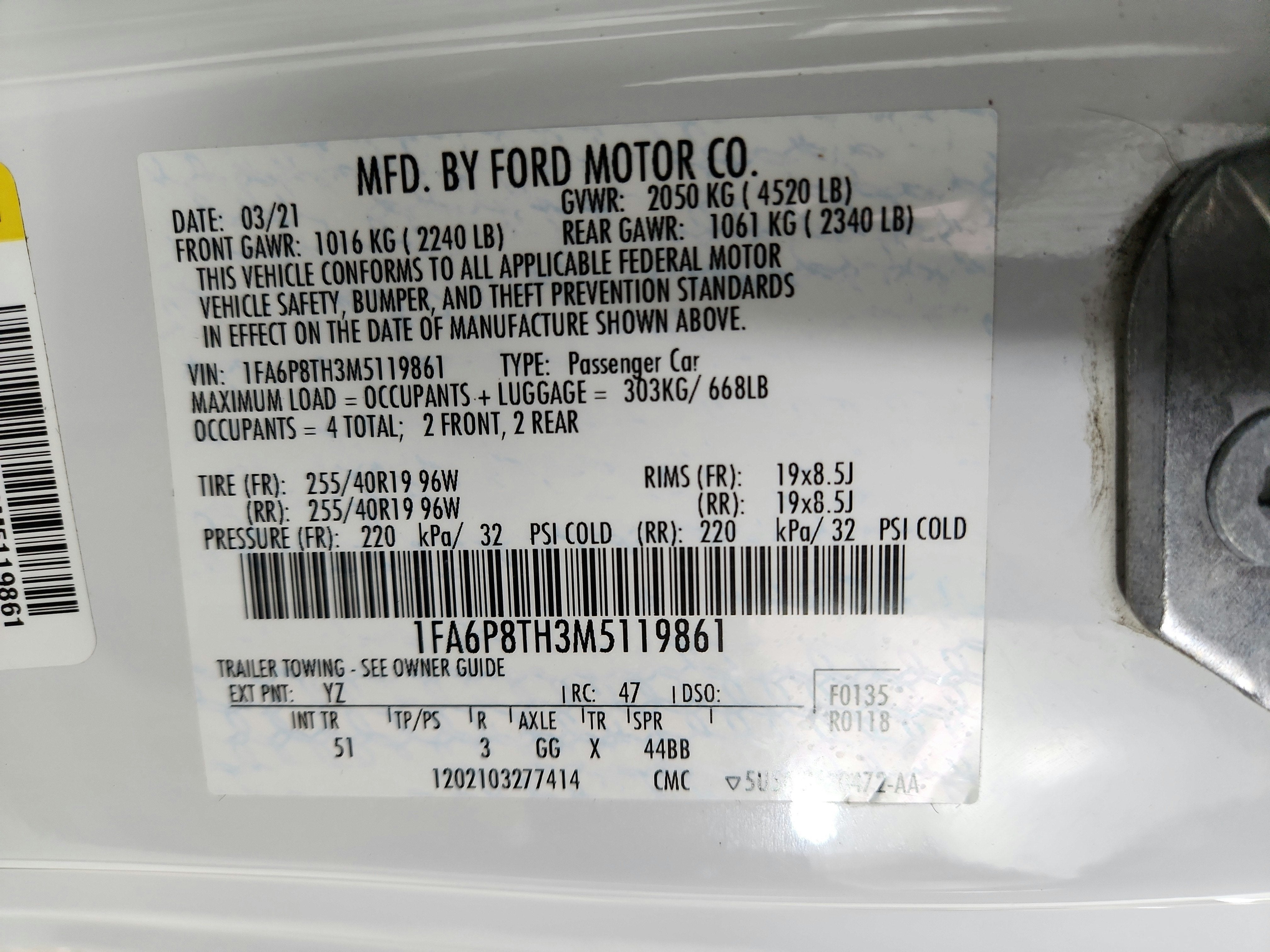 2021 Ford Mustang EcoBoost Fastback