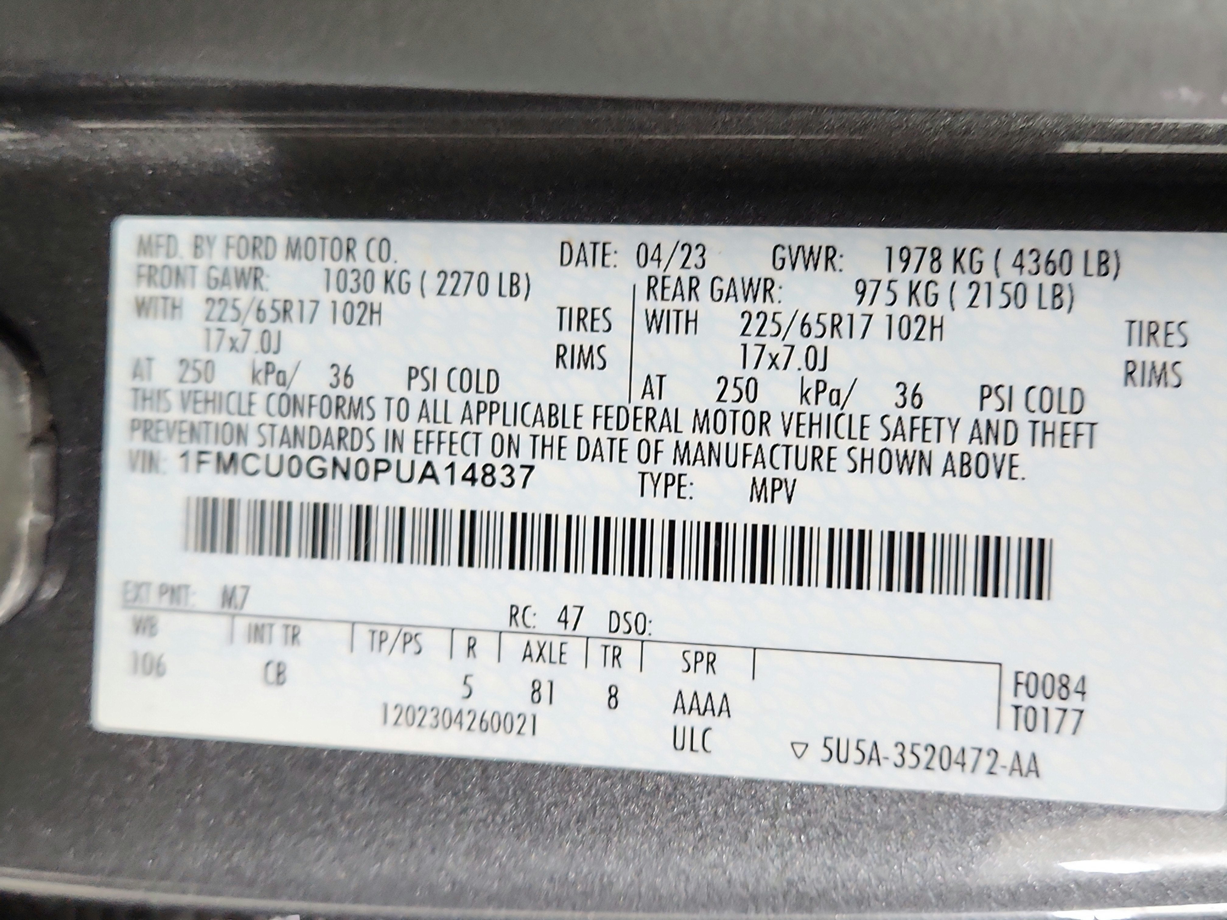 2023 Ford Escape Active