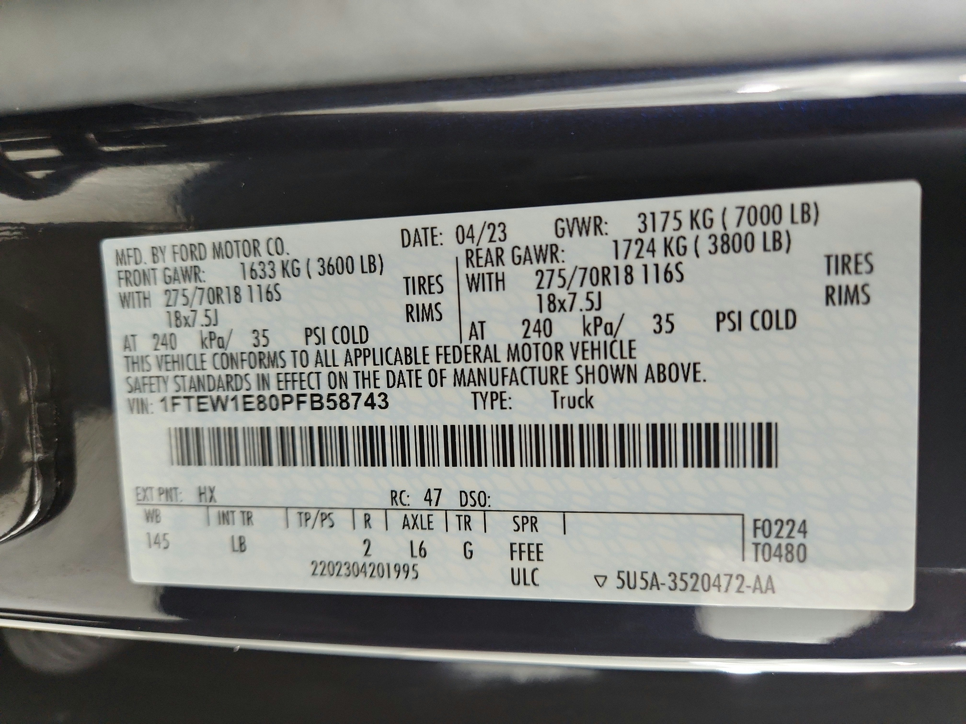 2023 Ford F-150 Tremor