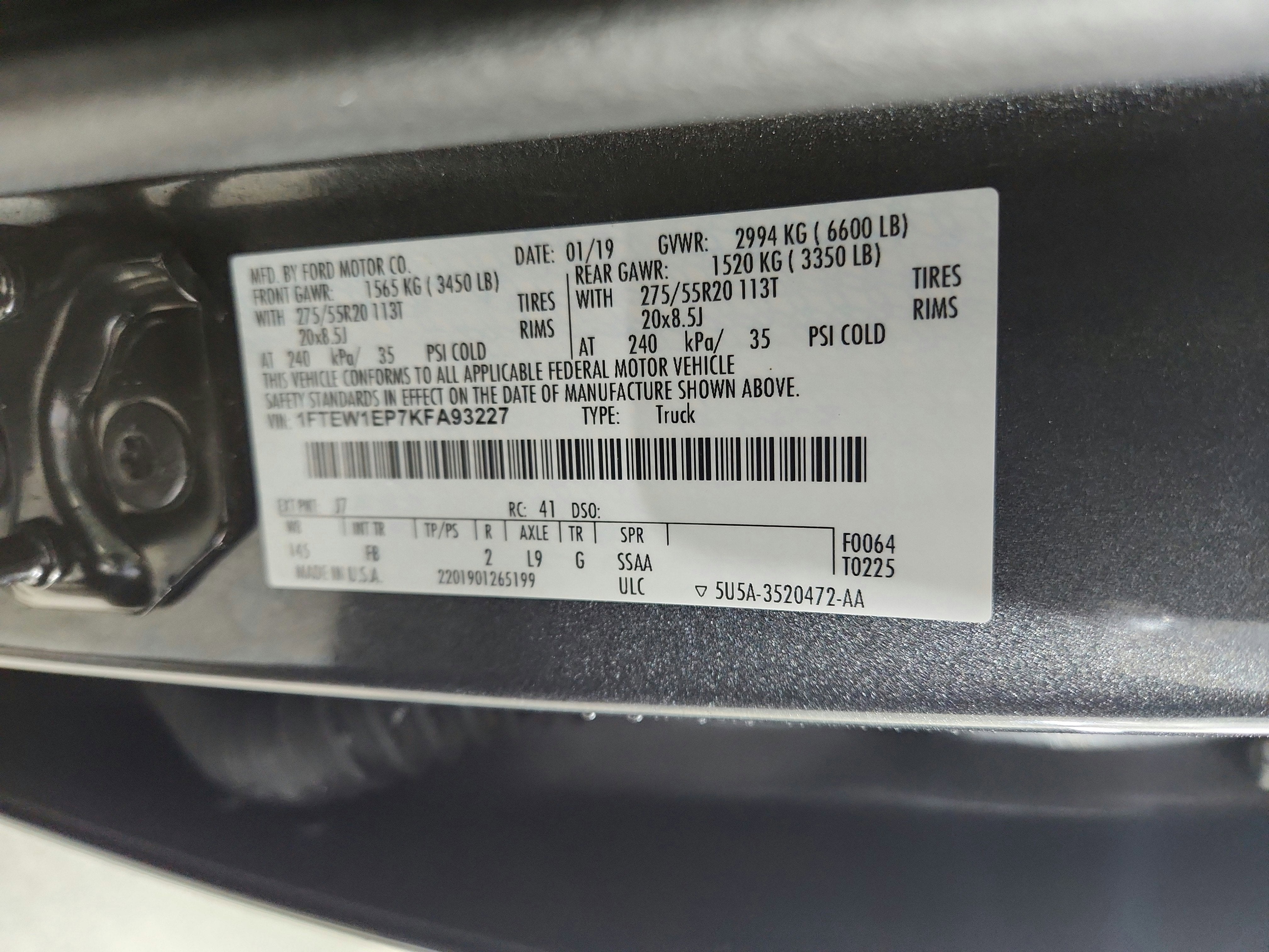 2019 Ford F-150 XL