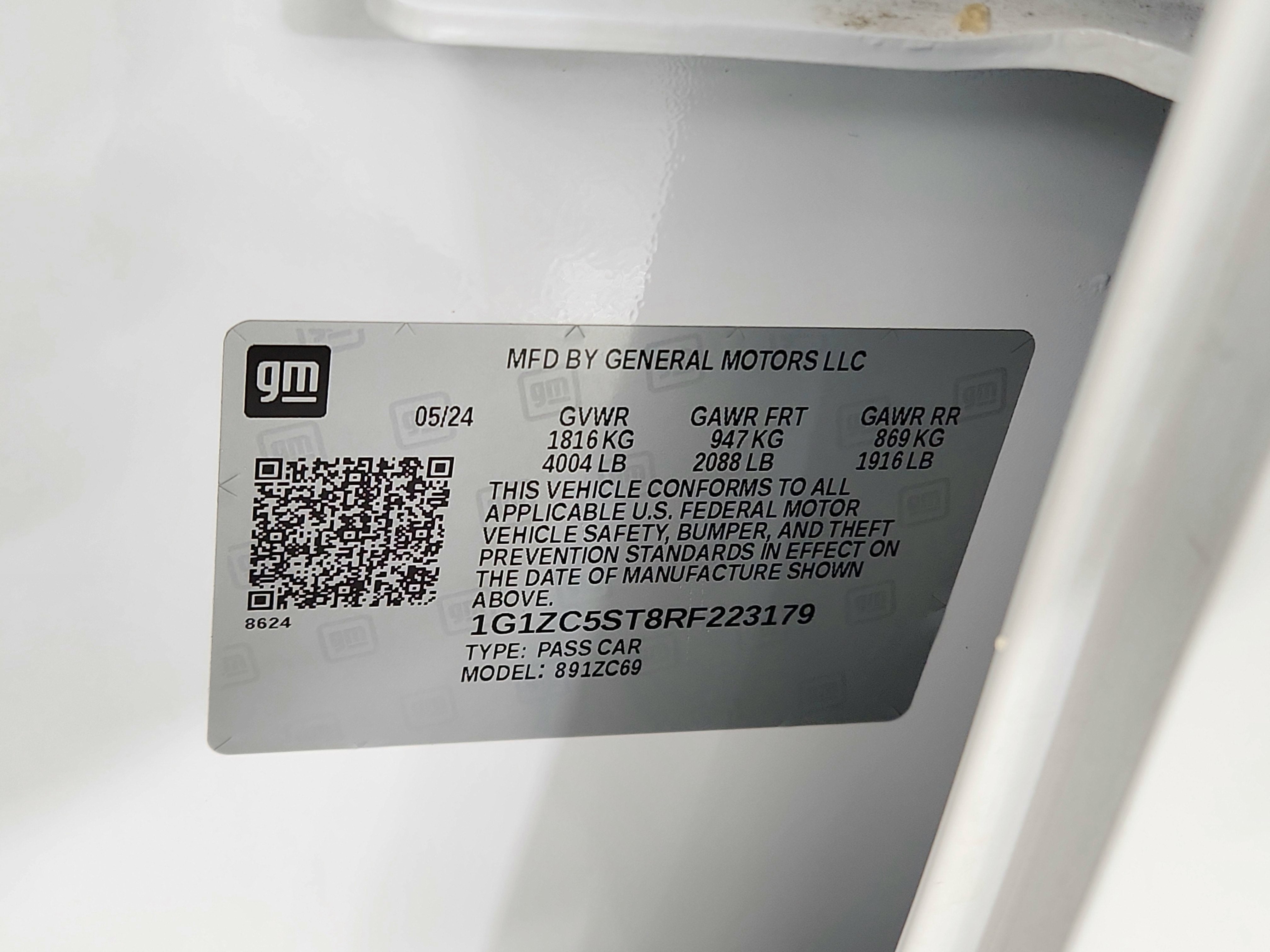 2024 Chevrolet Malibu FWD 1FL