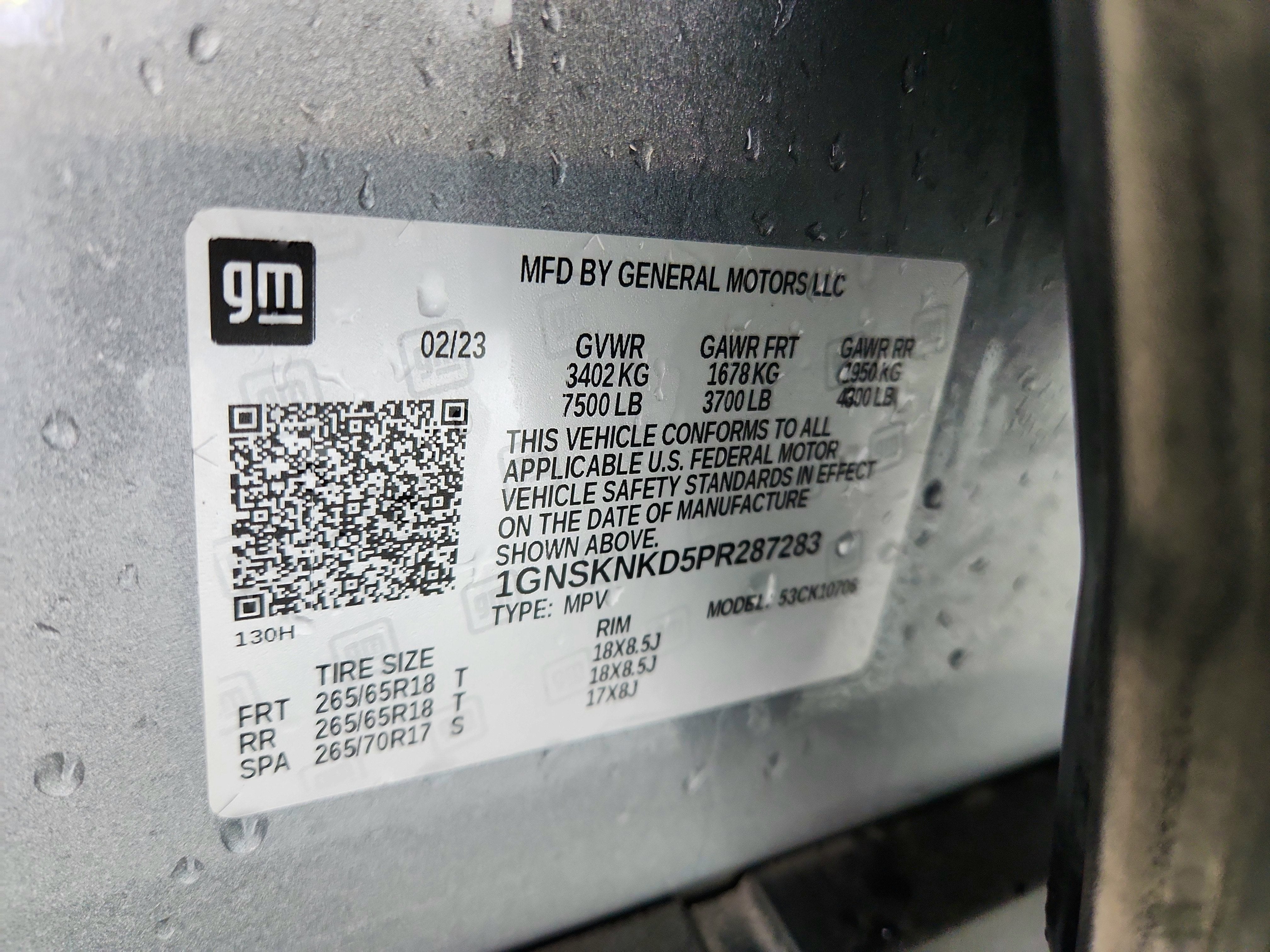 2023 Chevrolet Tahoe 4WD LT