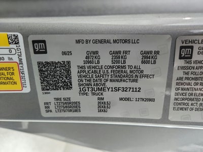 2025 GMC Sierra 2500HD 4WD Regular Cab Long Bed SLE