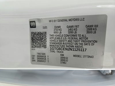 2022 GMC Canyon 4WD Crew Cab Short Box Elevation