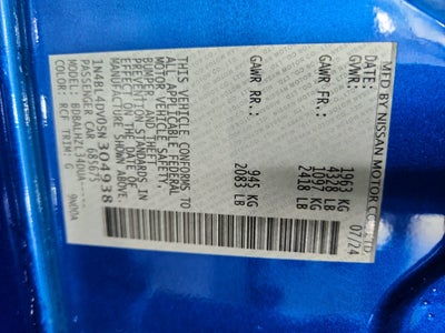 2025 Nissan Altima SV FWD