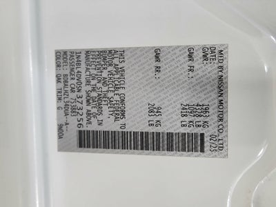 2025 Nissan Altima SV FWD