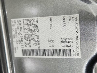 2025 Nissan Altima SV FWD