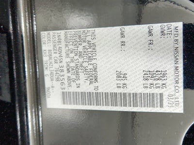 2025 Nissan Altima SV FWD