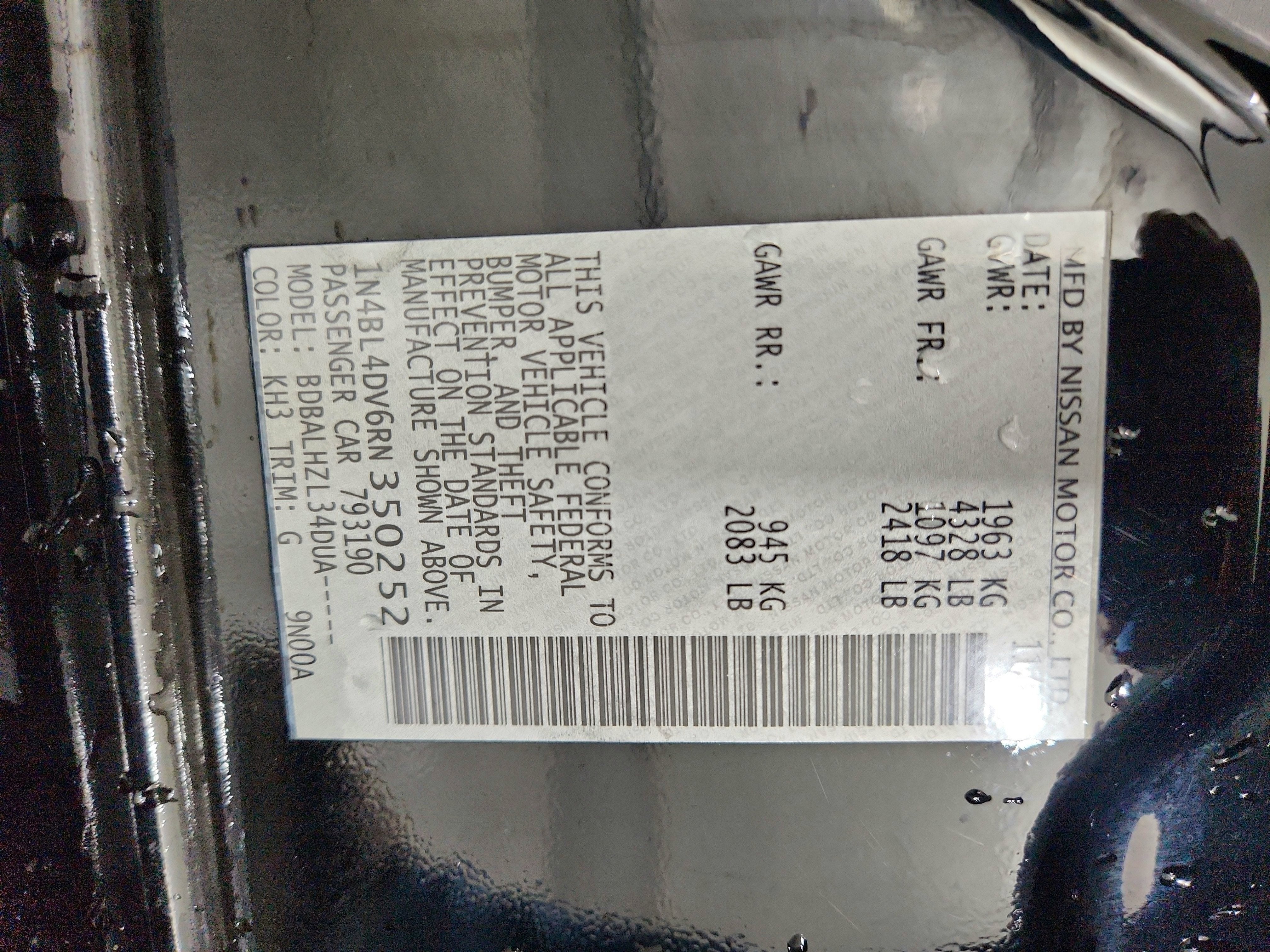 2024 Nissan Altima SV FWD