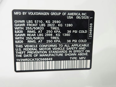 2025 Volkswagen Atlas 2.0T SE w/Technology
