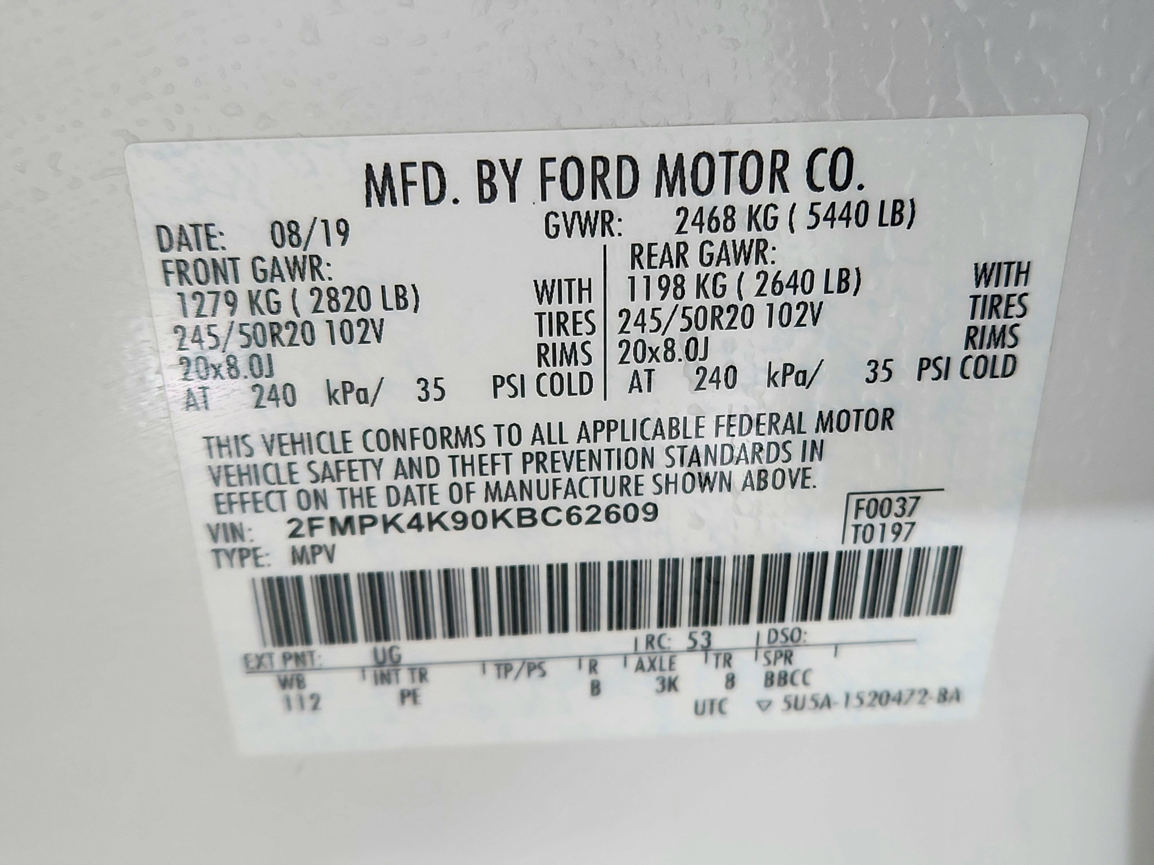 2019 Ford Edge Titanium