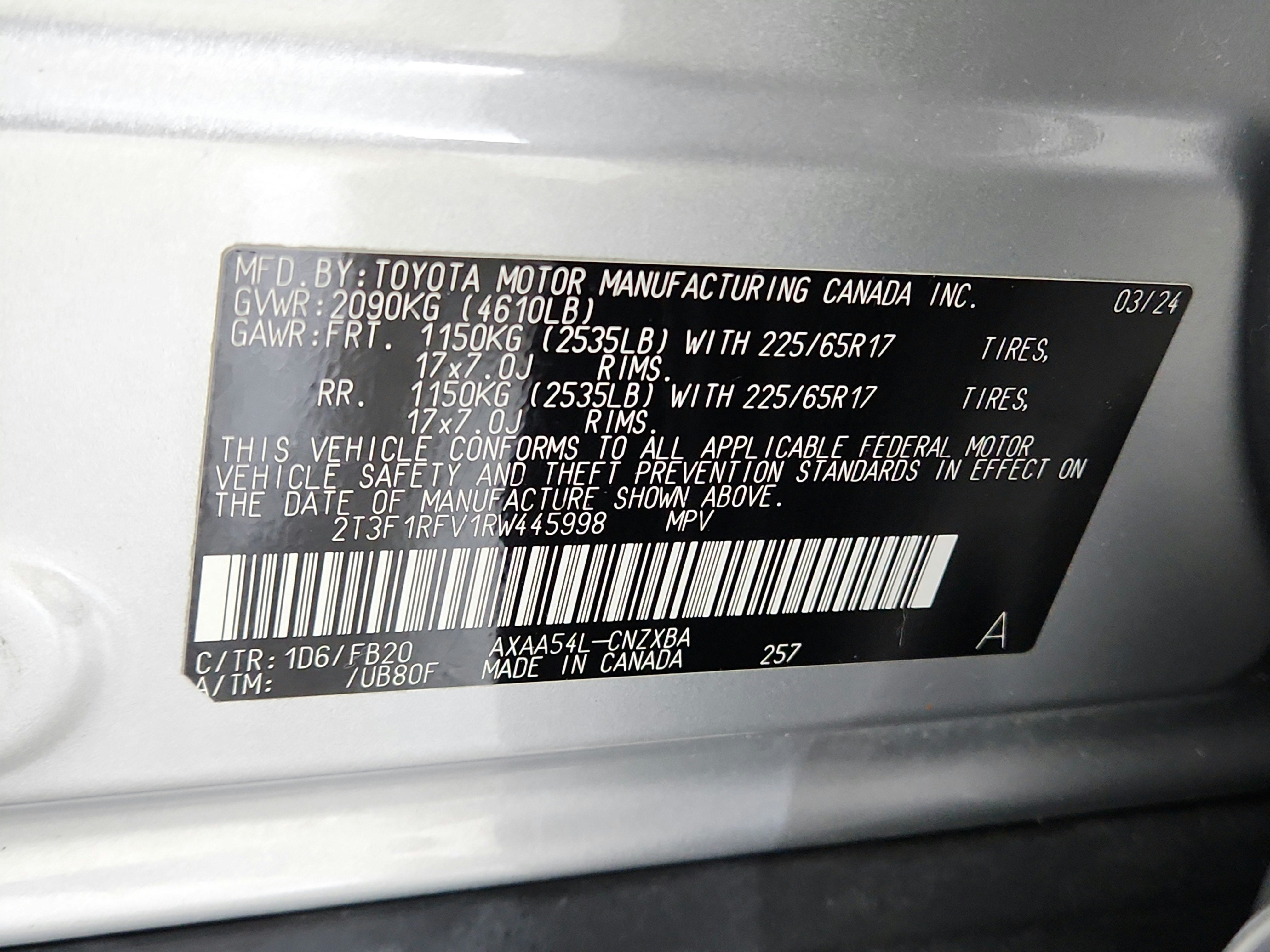 2024 Toyota RAV4 LE