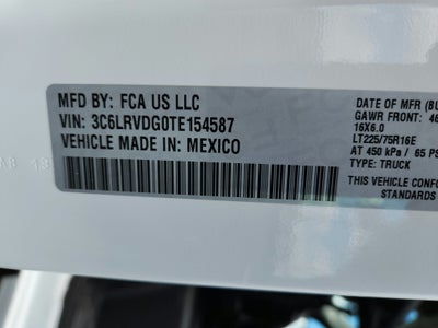 2026 RAM ProMaster Cargo Van Cargo Van Tradesman High Roof 159' WB w/Pass Seat