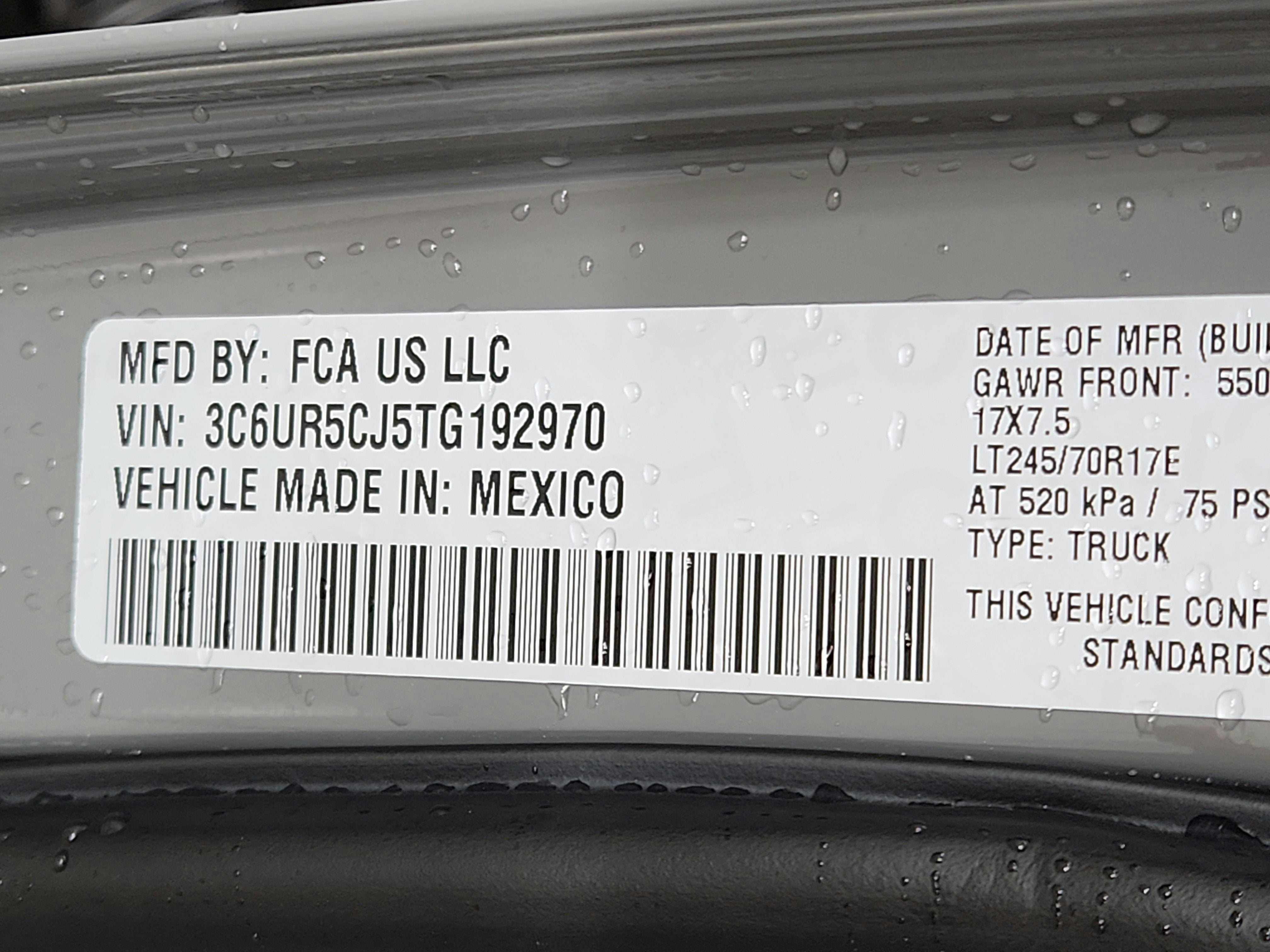 2026 RAM 2500 Tradesman Crew Cab 4x4 6'4' Box