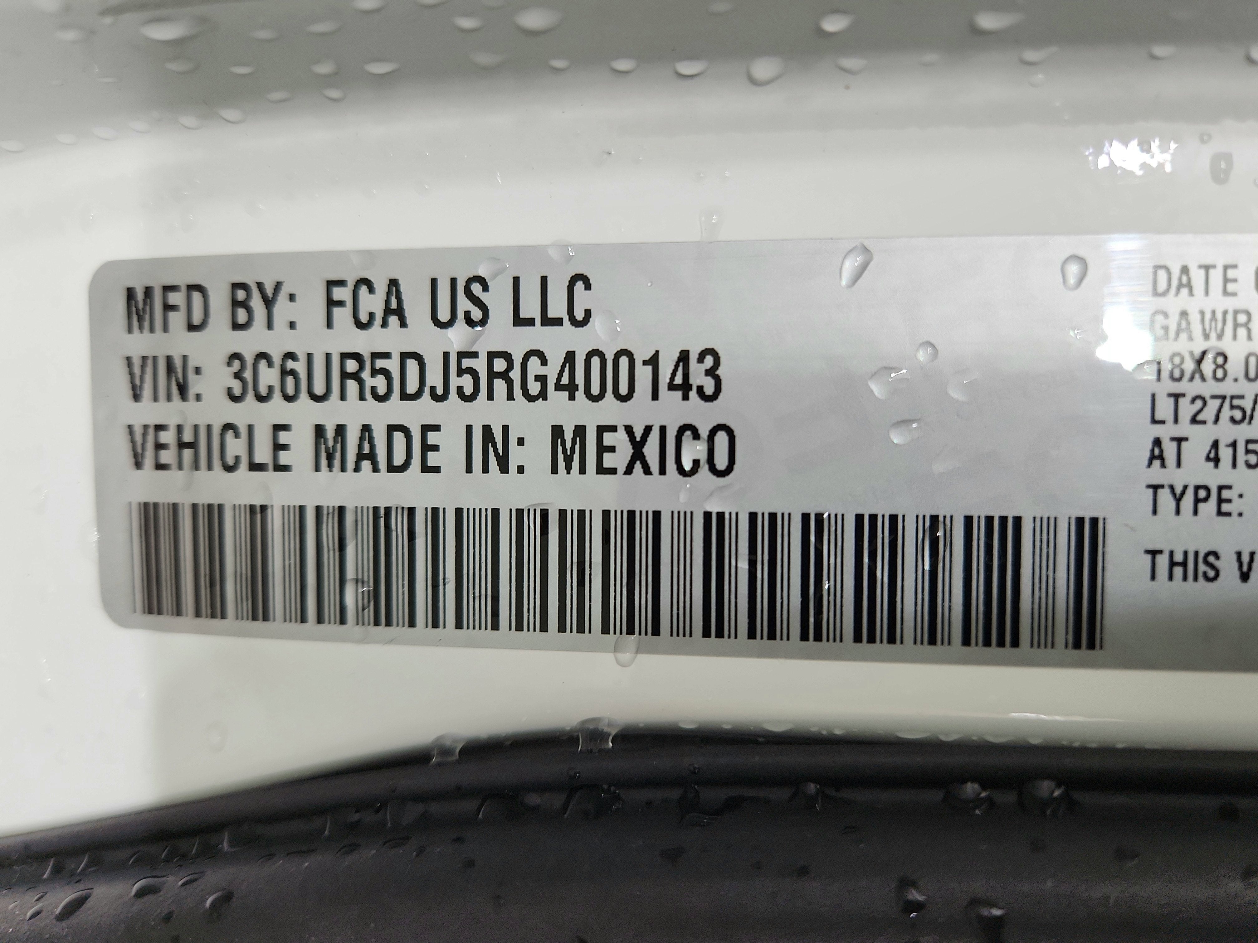 2024 RAM 2500 Big Horn Crew Cab 4x4 6'4' Box