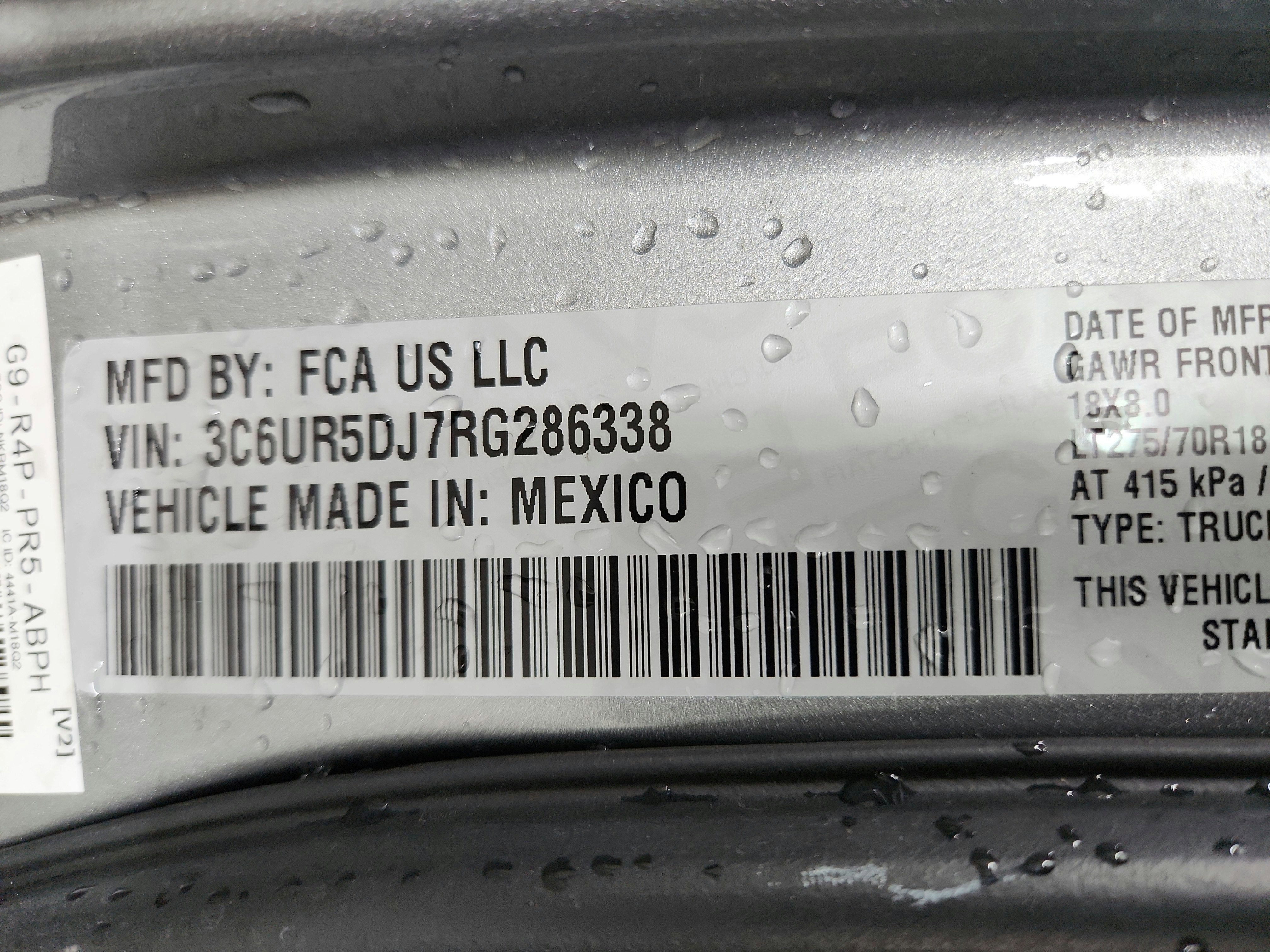 2024 RAM 2500 Big Horn Crew Cab 4x4 6'4' Box