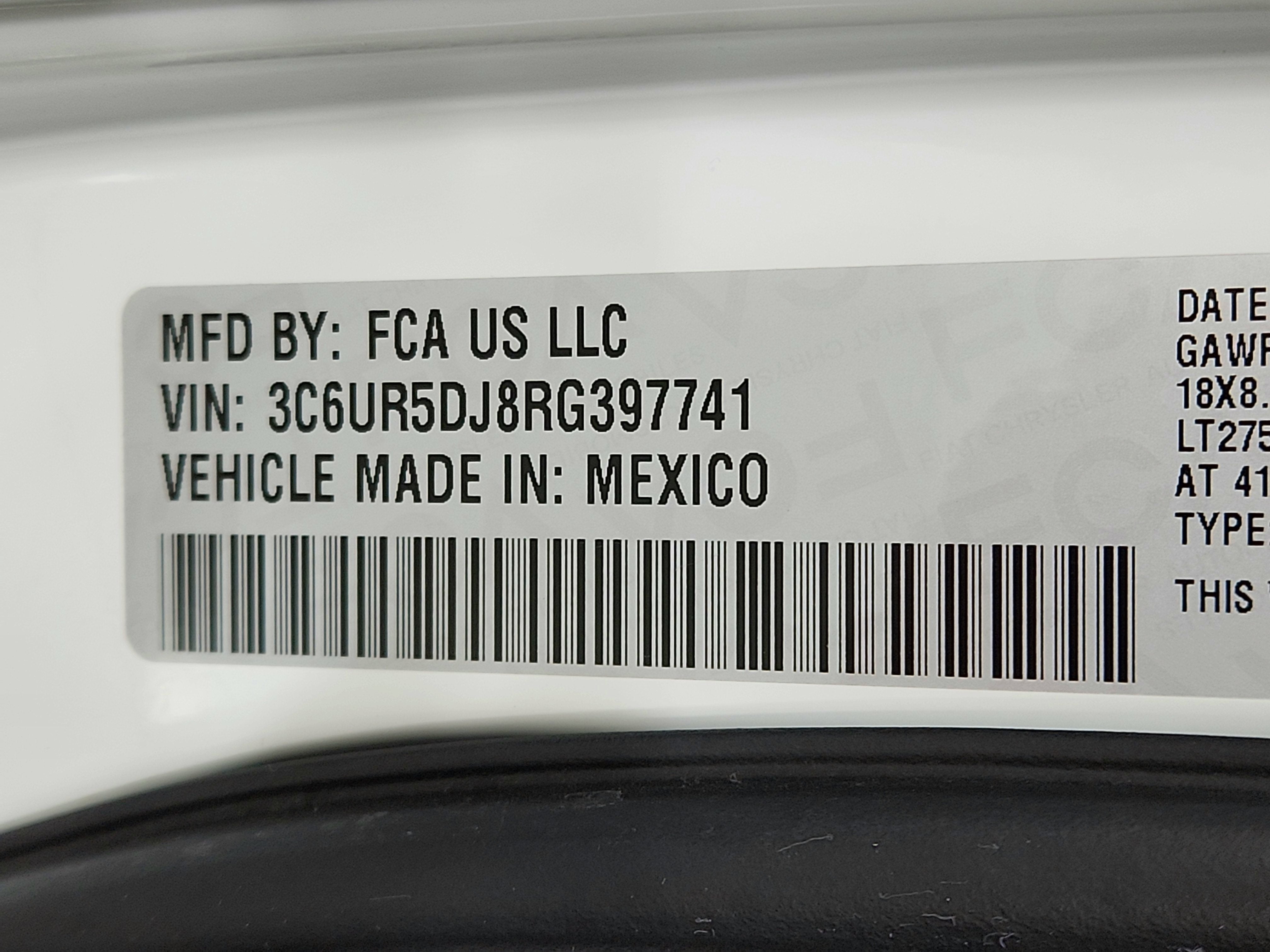 2024 RAM 2500 Big Horn Crew Cab 4x4 6'4' Box