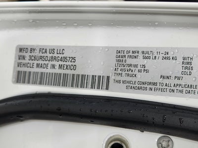 2024 RAM 2500 Big Horn Crew Cab 4x4 6'4' Box