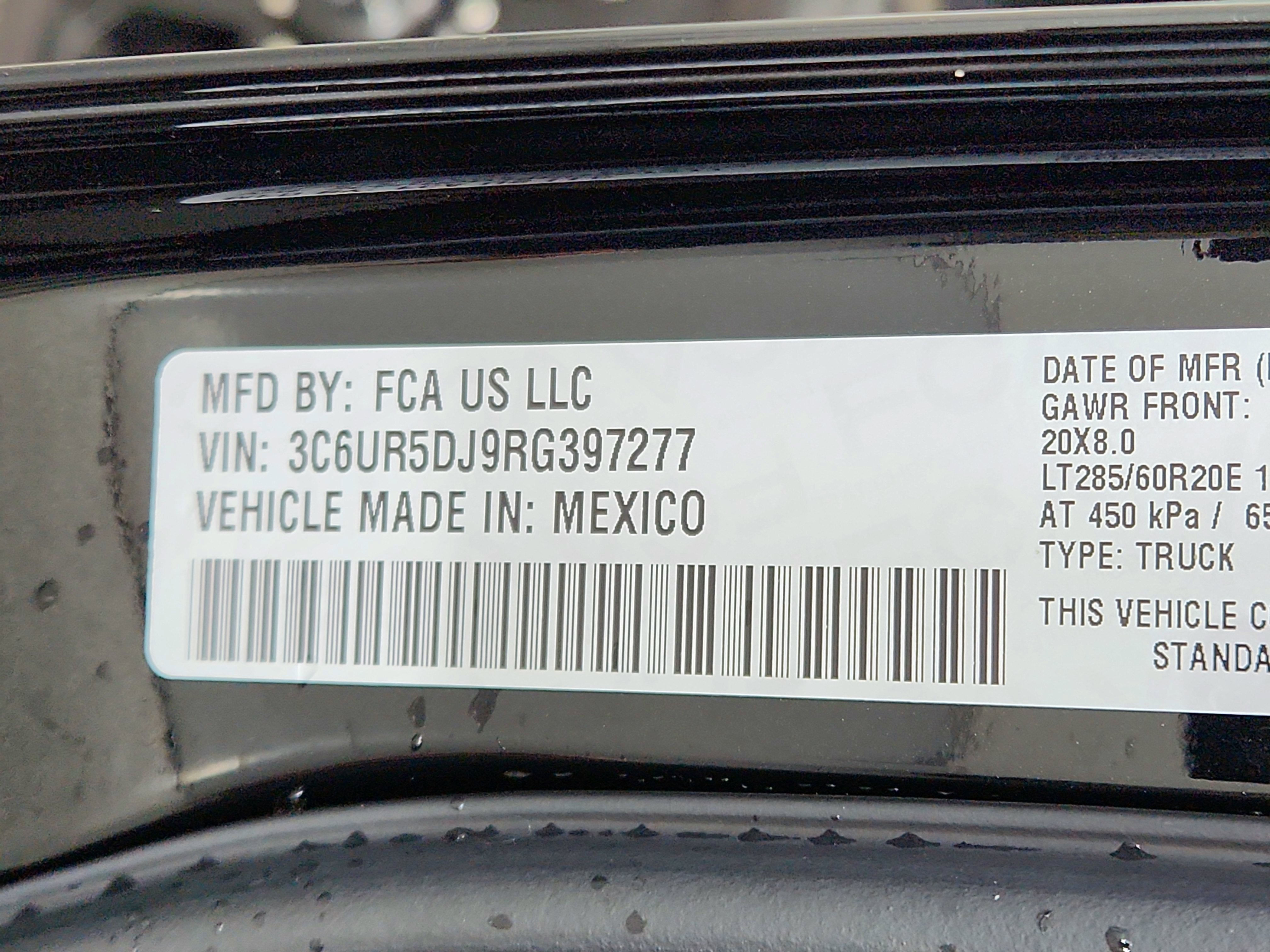 2024 RAM 2500 Big Horn Crew Cab 4x4 6'4' Box