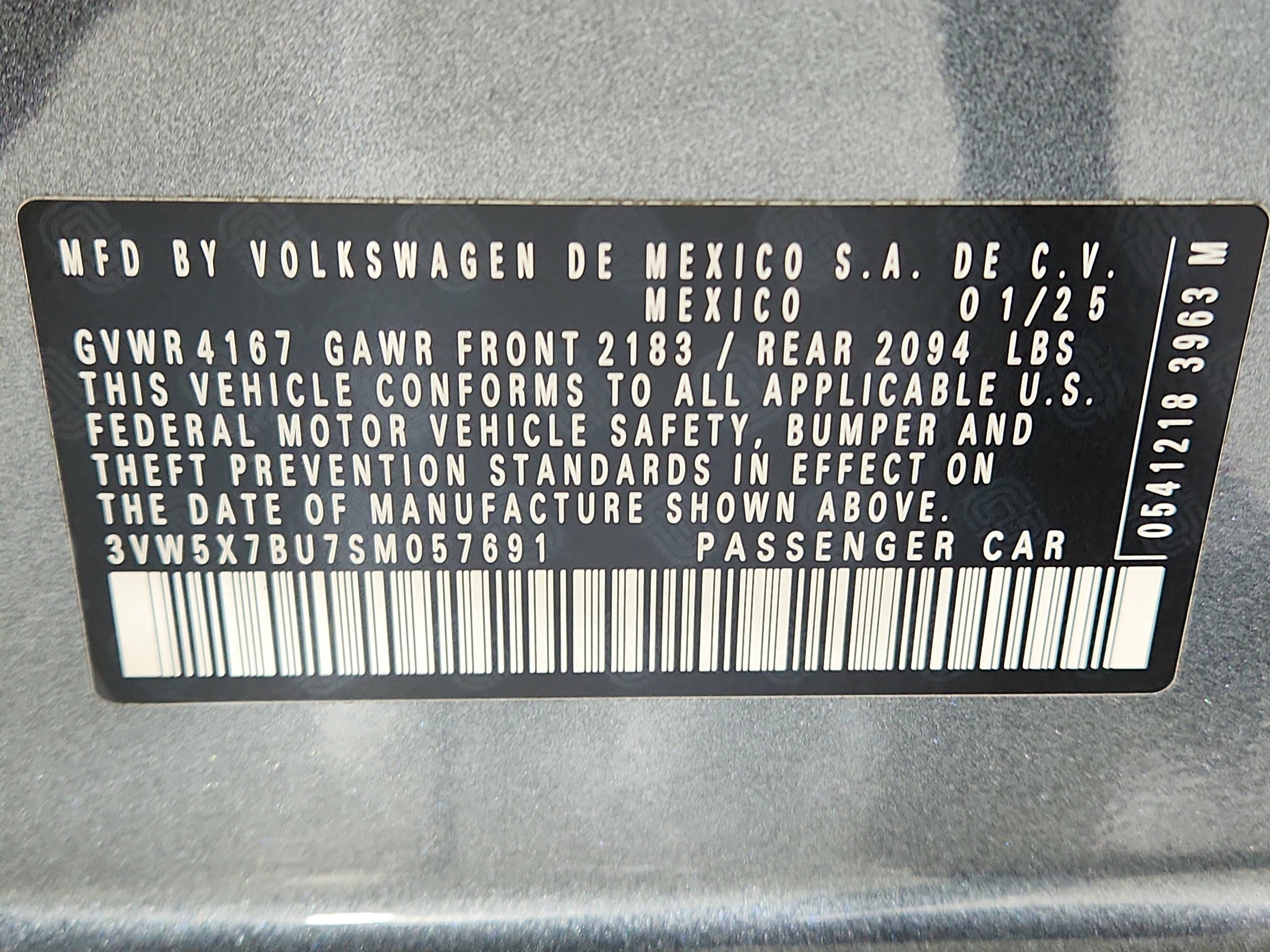 2025 Volkswagen Jetta 1.5T S