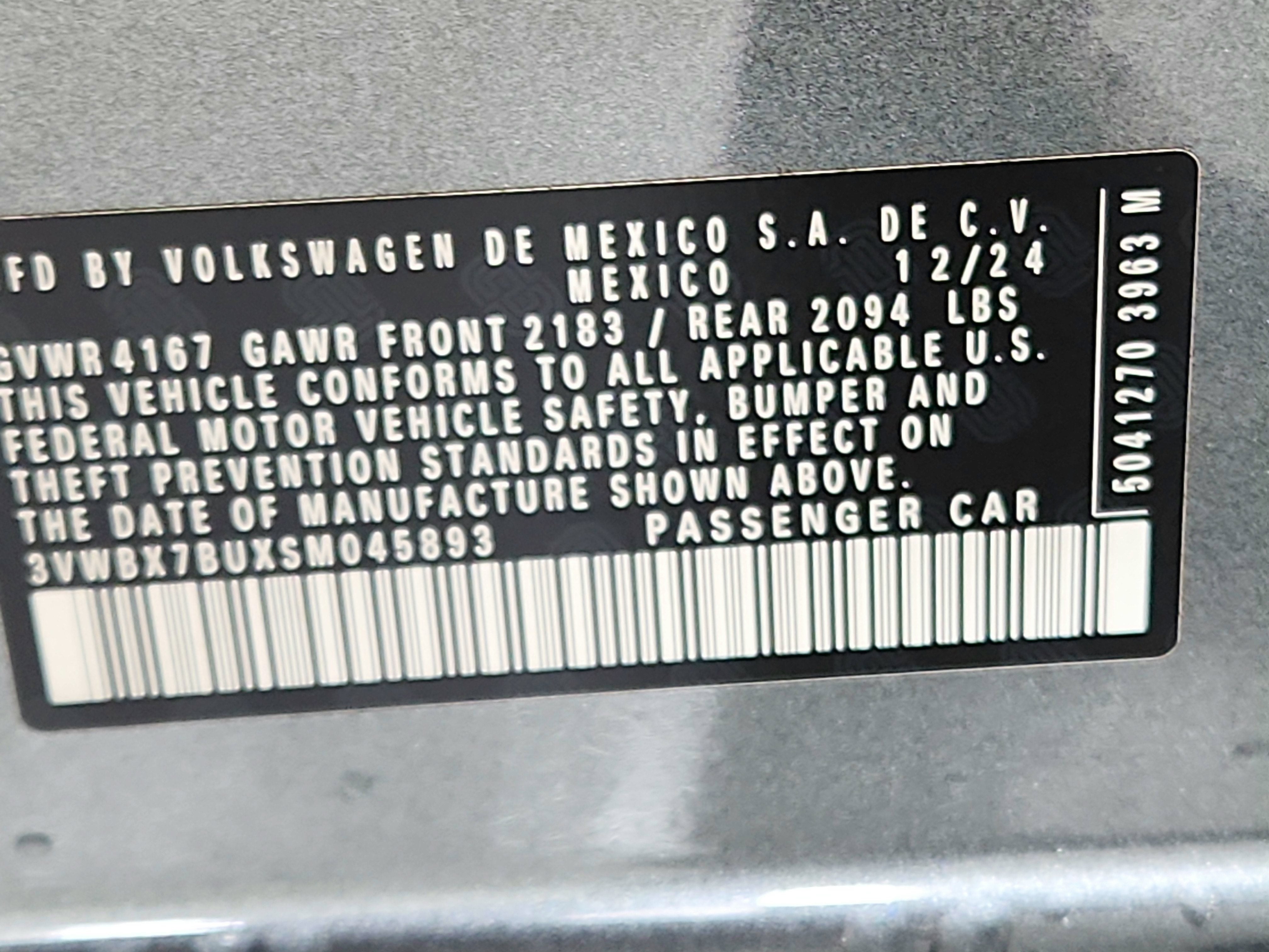 2025 Volkswagen Jetta 1.5T Sport