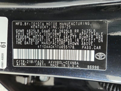 2026 Toyota Camry Base
