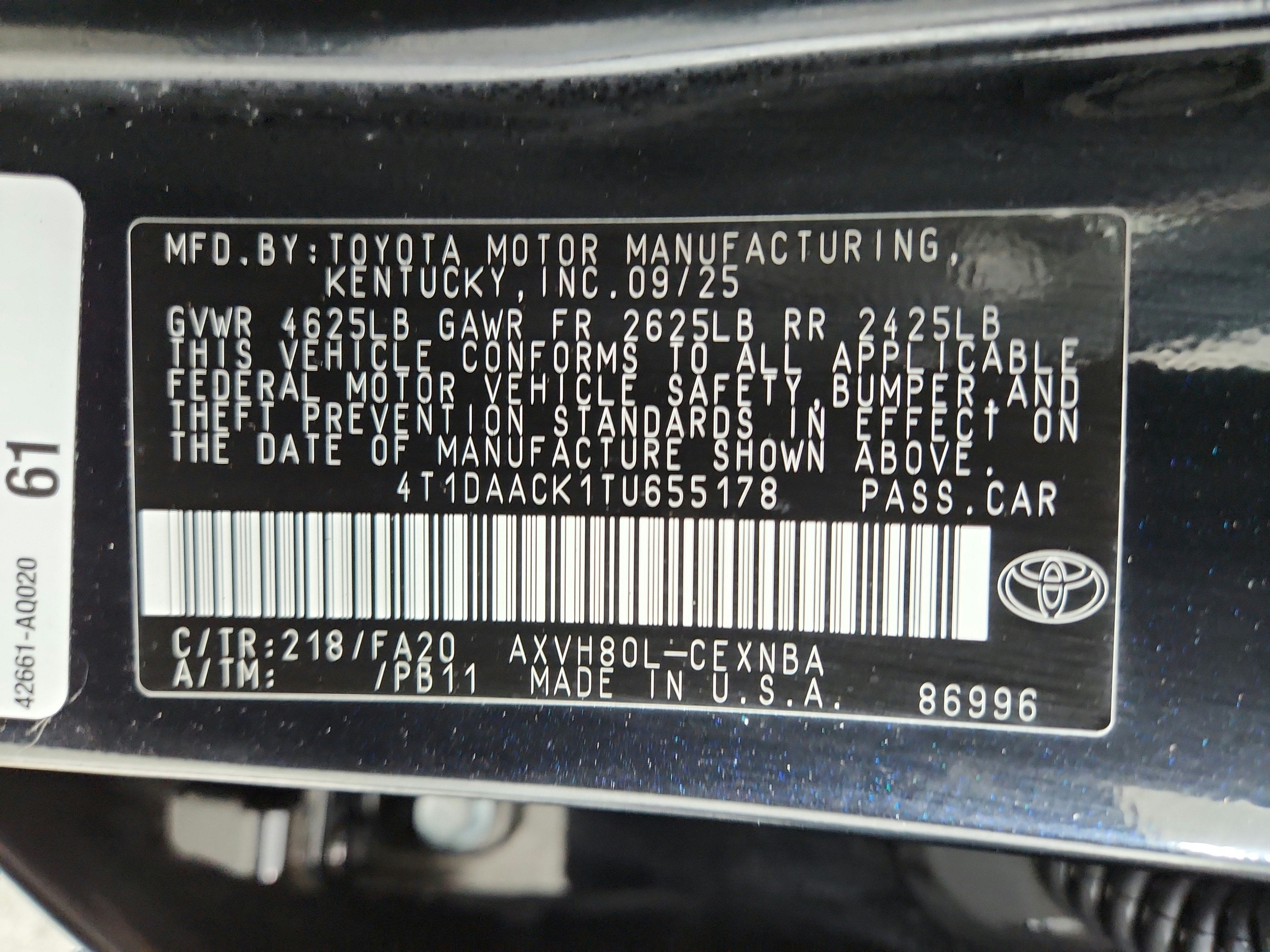 2026 Toyota Camry Base