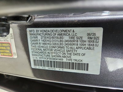 2025 Honda Ridgeline RTL