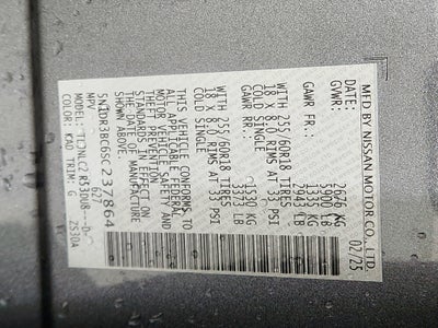 2025 Nissan Pathfinder SV 4WD