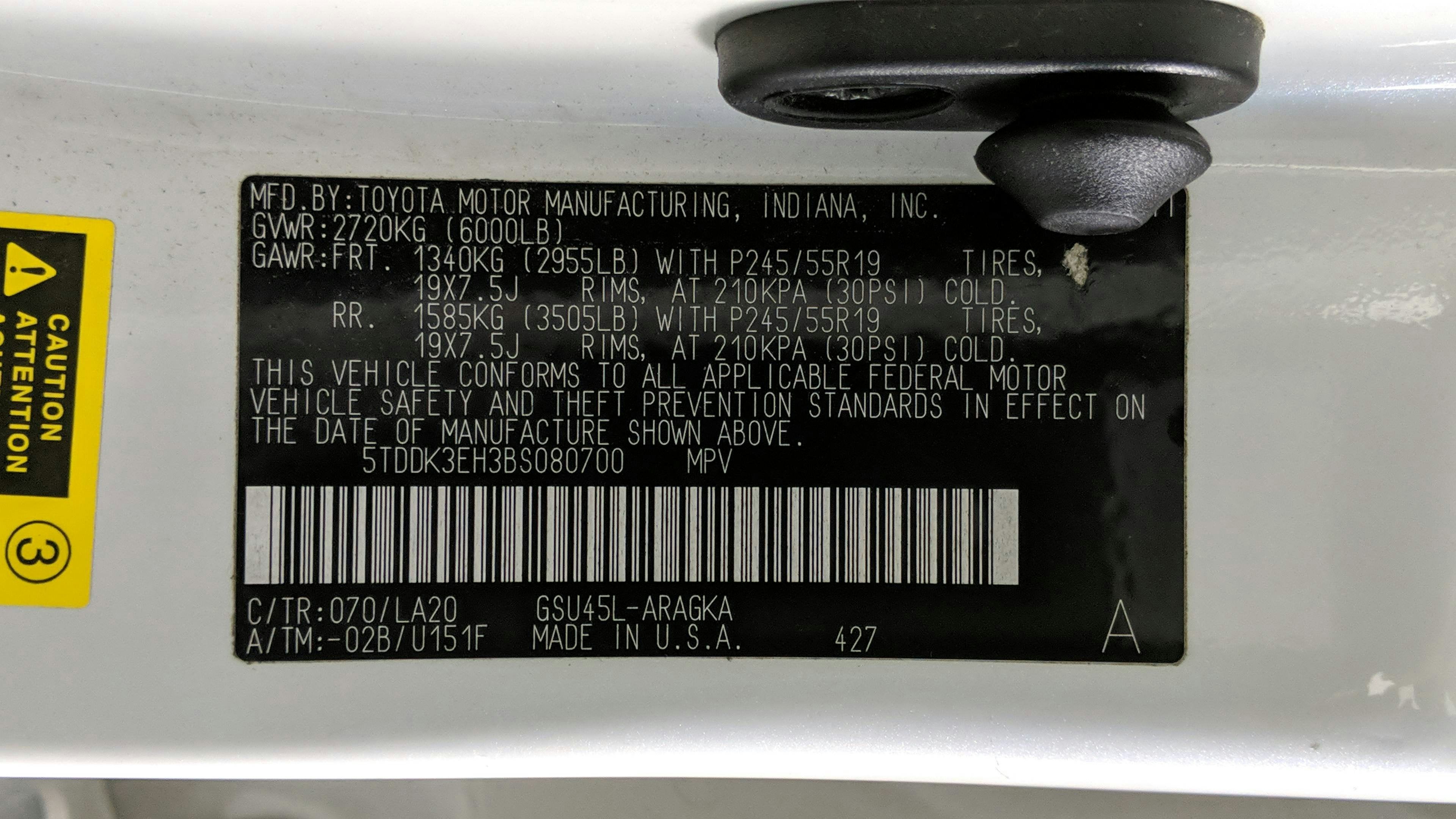 2011 Toyota Highlander Limited V6