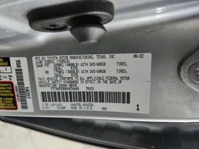 2022 Toyota Tundra 4WD Platinum