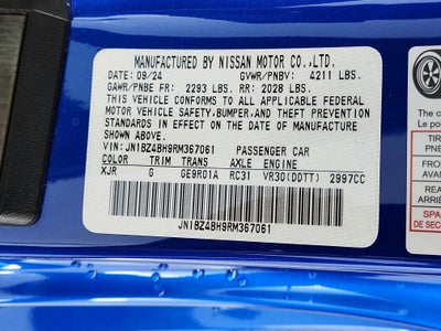 2024 Nissan Z Performance Auto
