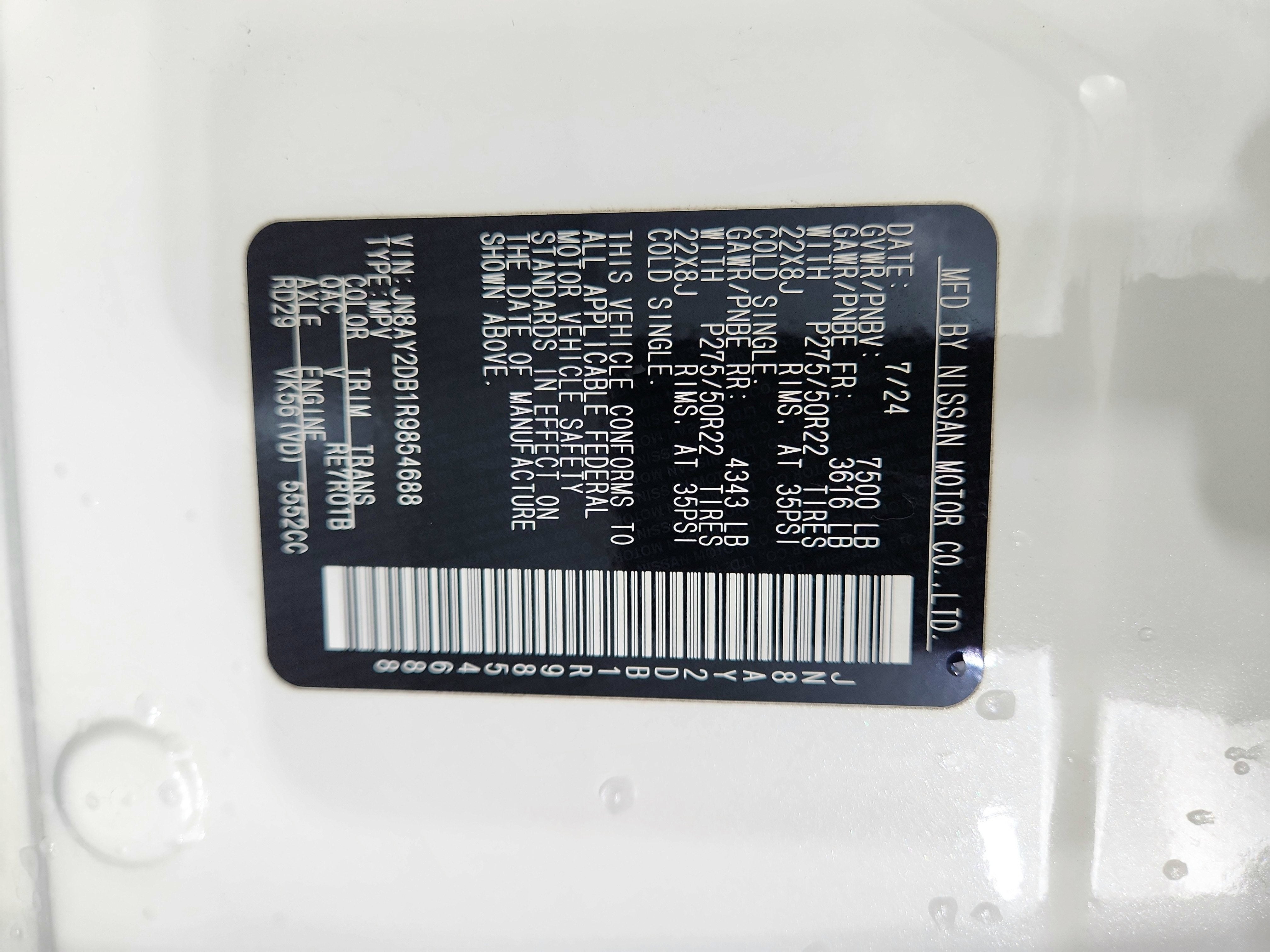 2024 Nissan Armada Platinum 4WD