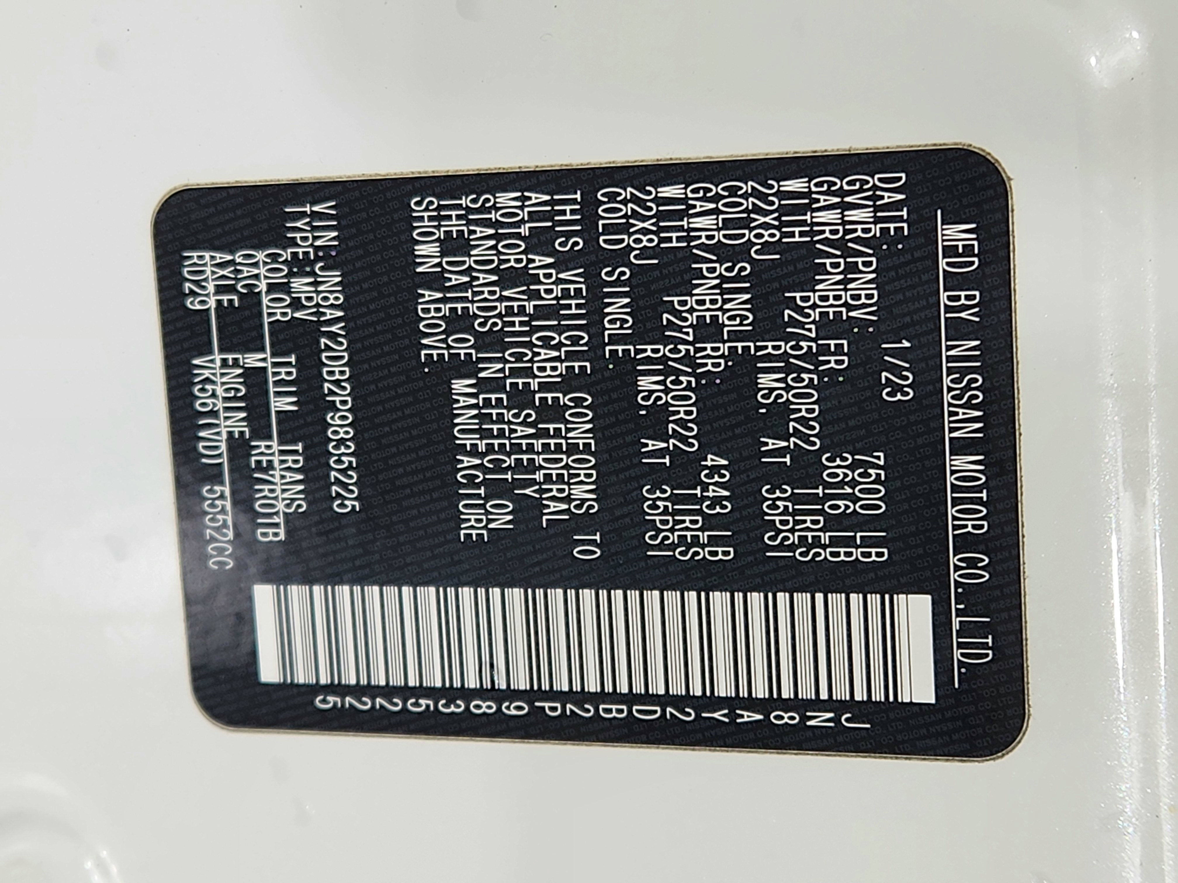 2023 Nissan Armada Platinum 4WD