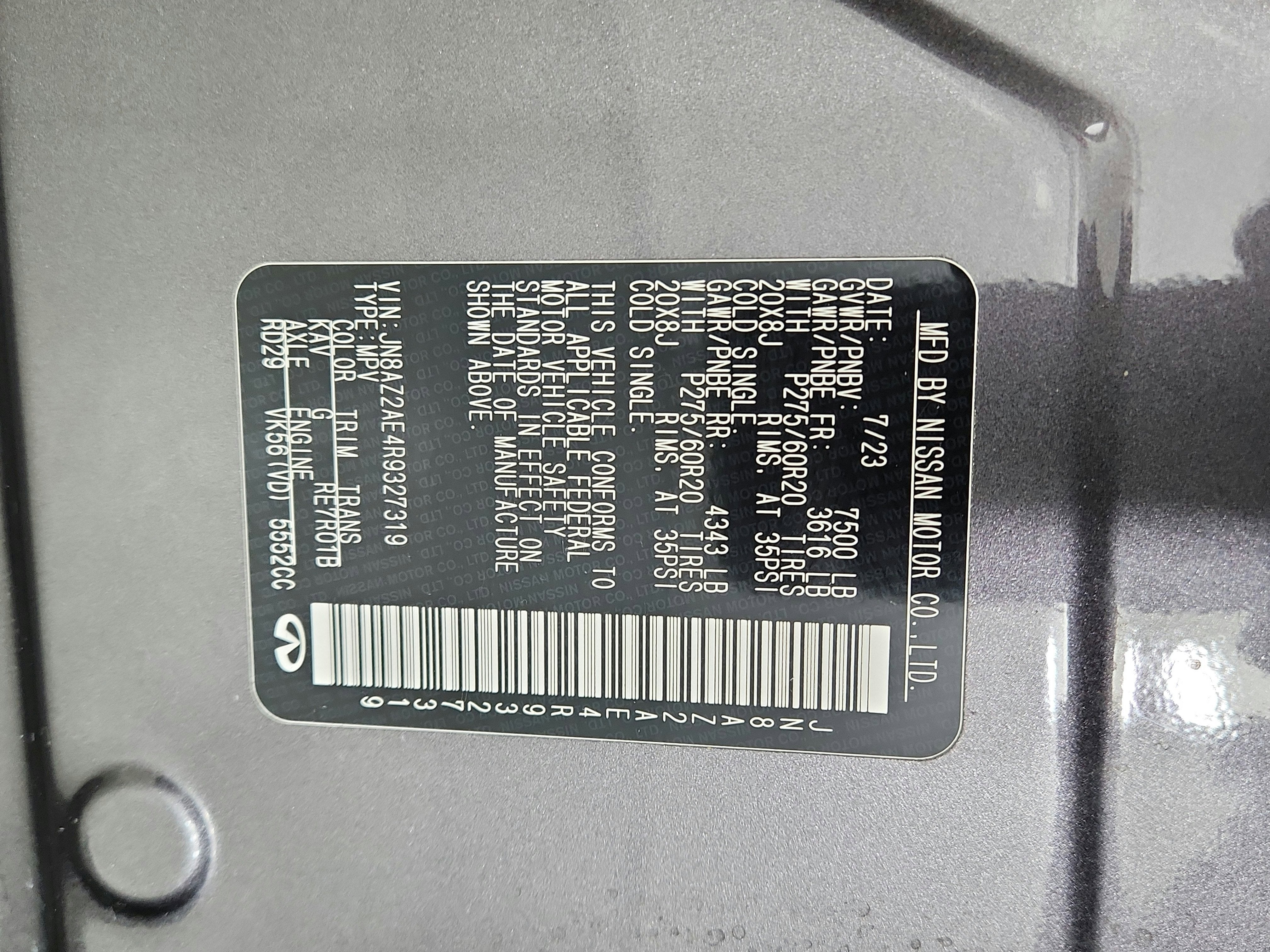 2024 INFINITI QX80 LUXE AWD