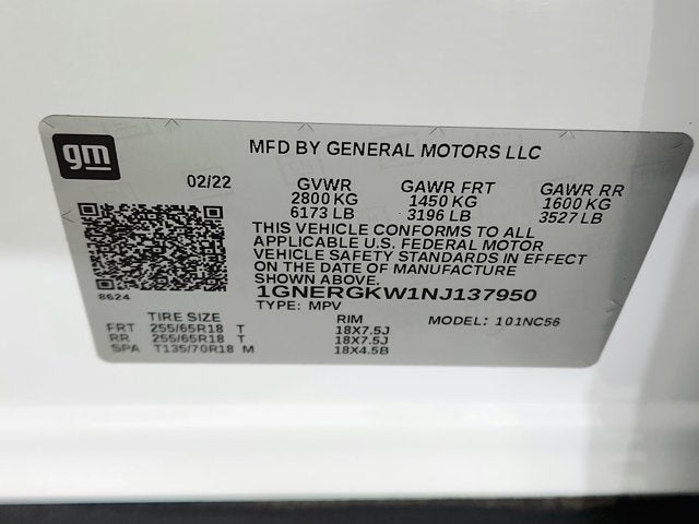 2022 Chevrolet Traverse LT Cloth