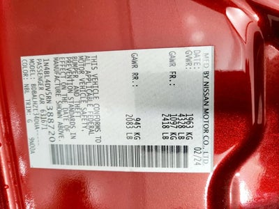 2024 Nissan Altima 2.5 SV