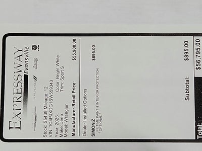 2025 Jeep Wrangler JEEP WRANGLER 4-DOOR SPORT