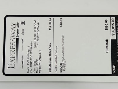 2026 Jeep Wrangler JEEP WRANGLER 4-DOOR SPORT