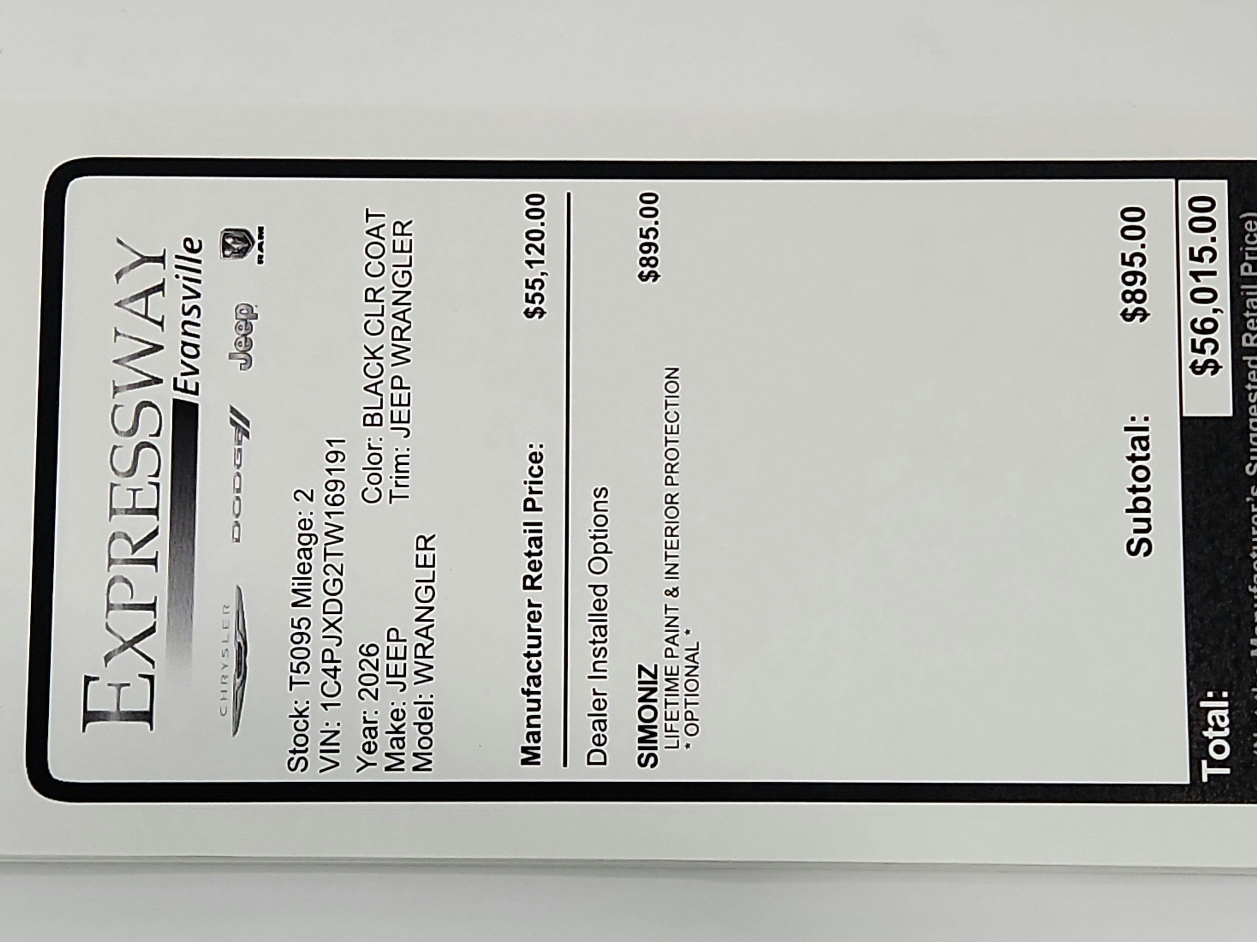 2026 Jeep Wrangler JEEP WRANGLER 4-DOOR SPORT