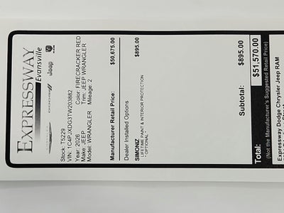 2026 Jeep Wrangler JEEP WRANGLER 4-DOOR SPORT