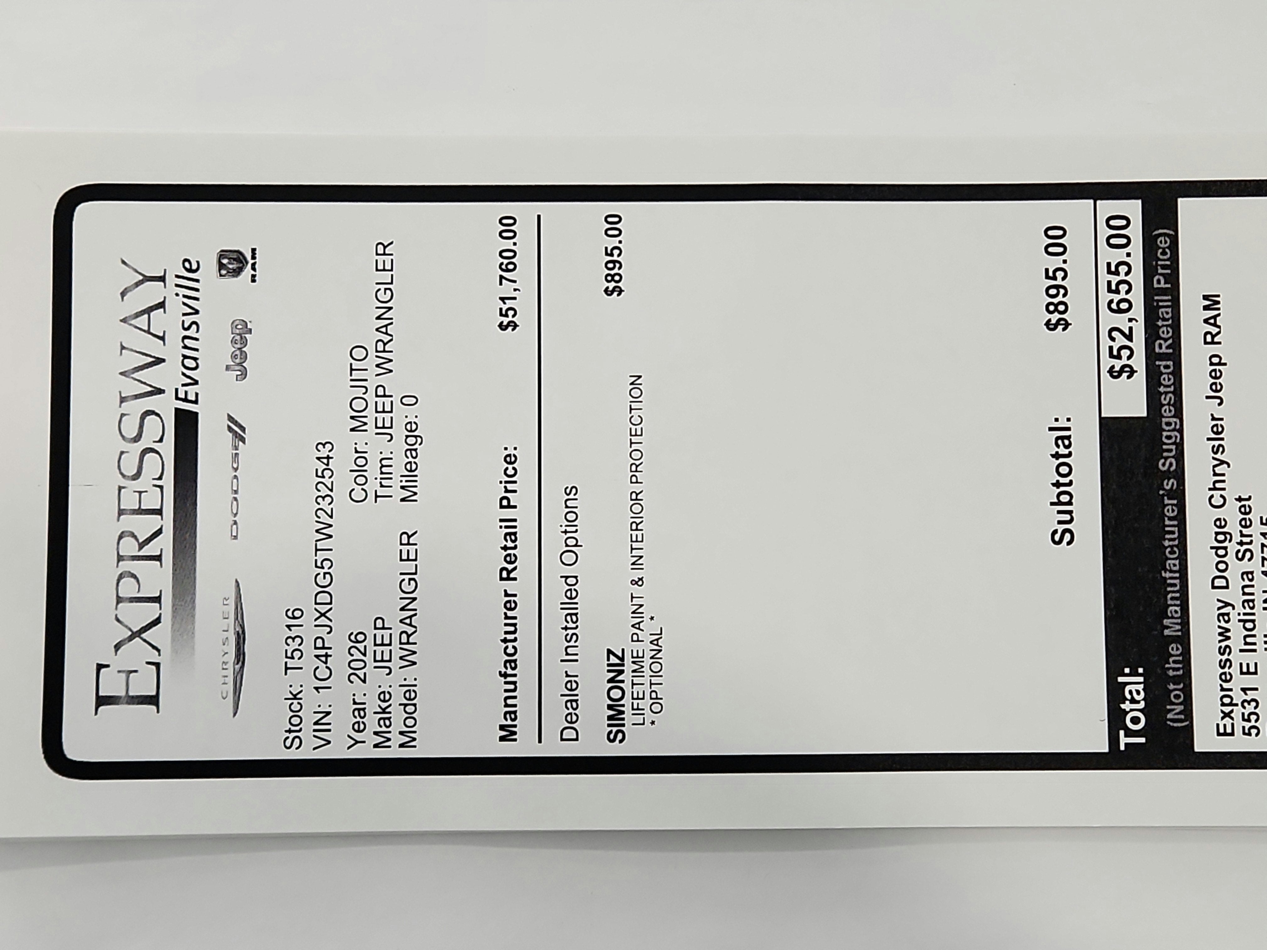 2026 Jeep Wrangler JEEP WRANGLER 4-DOOR SPORT